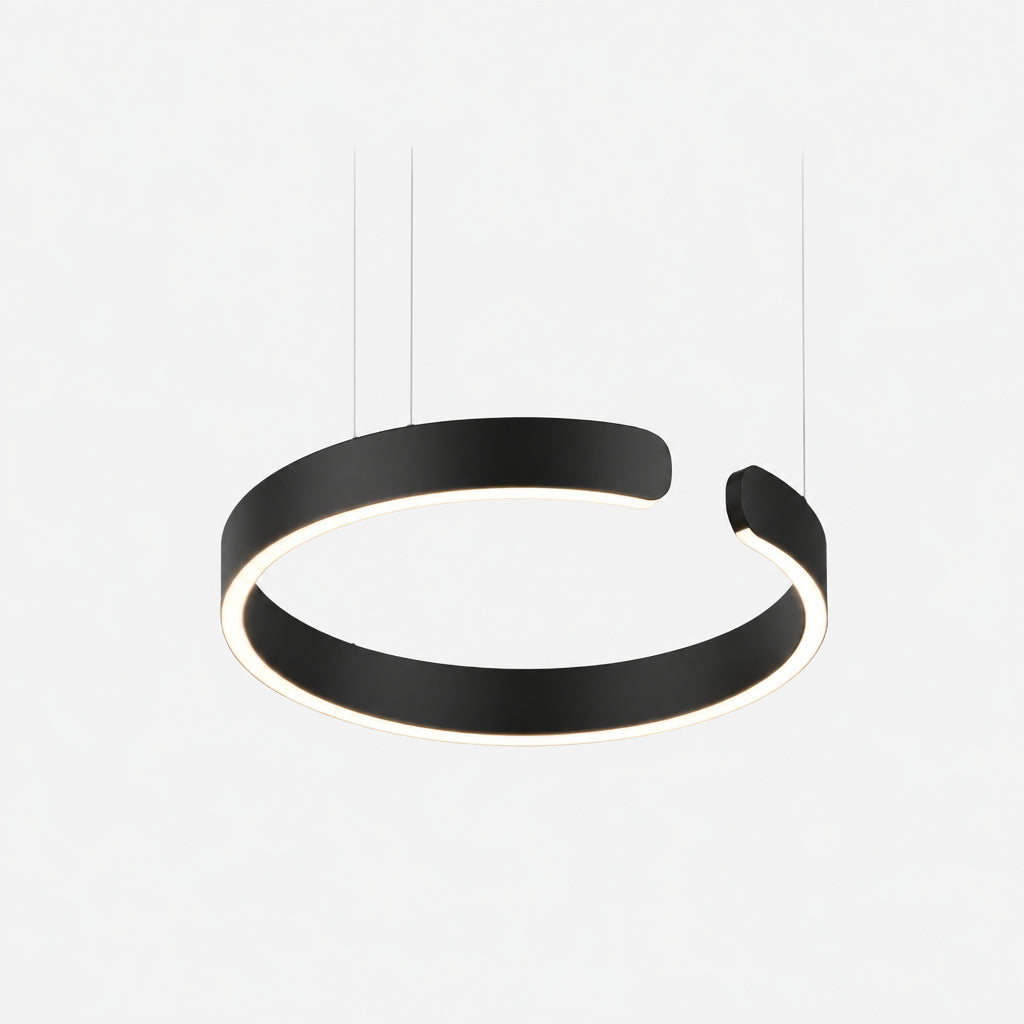 Modern Halo Ring Minimalist Dimmable LED Pendant Light