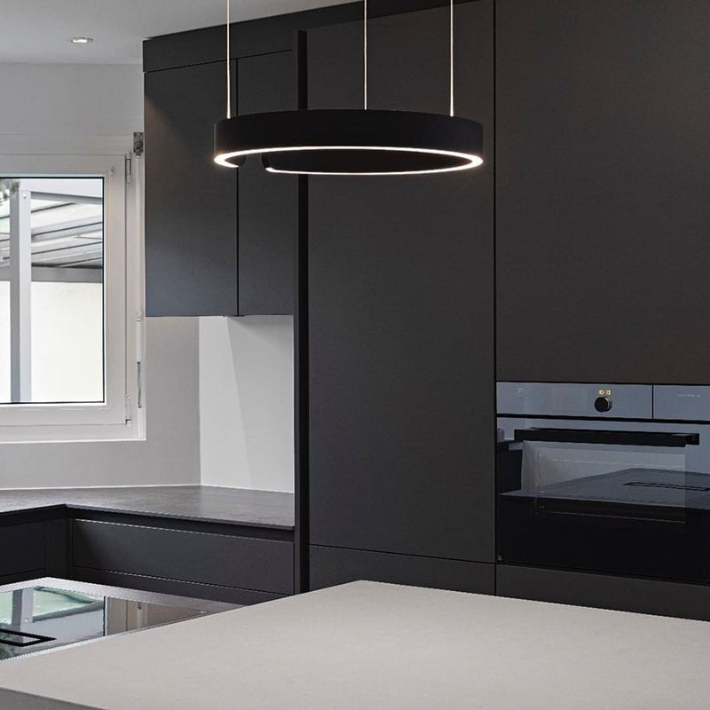 Modern Halo Ring Minimalist Dimmable LED Pendant Light