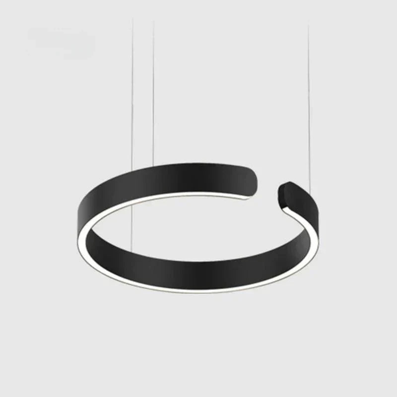 Modern Halo Ring Minimalist Dimmable LED Pendant Light