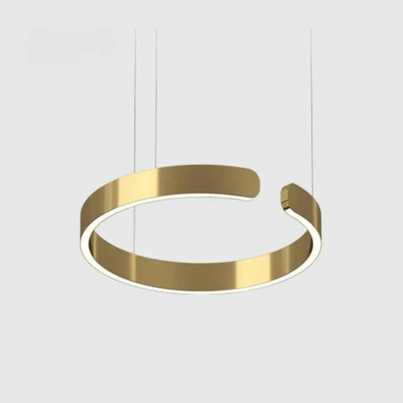 Modern Halo Ring Minimalist Dimmable LED Pendant Light