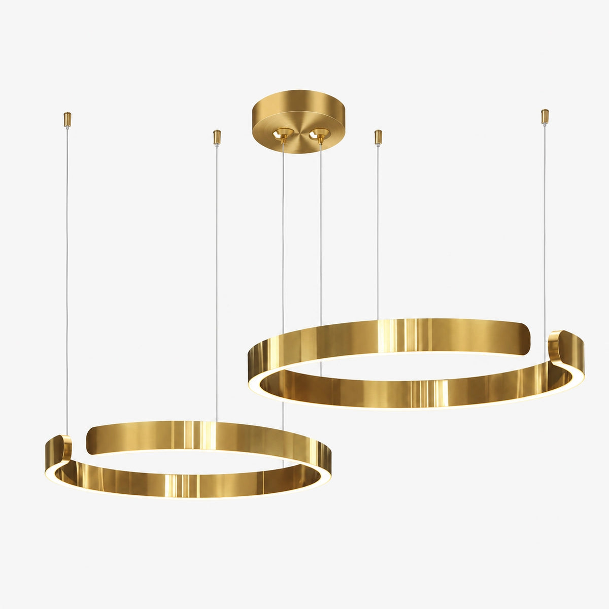 Modern Halo Ring Minimalist Dimmable LED Pendant Light