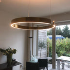 Modern Halo Ring Minimalist Dimmable LED Pendant Light