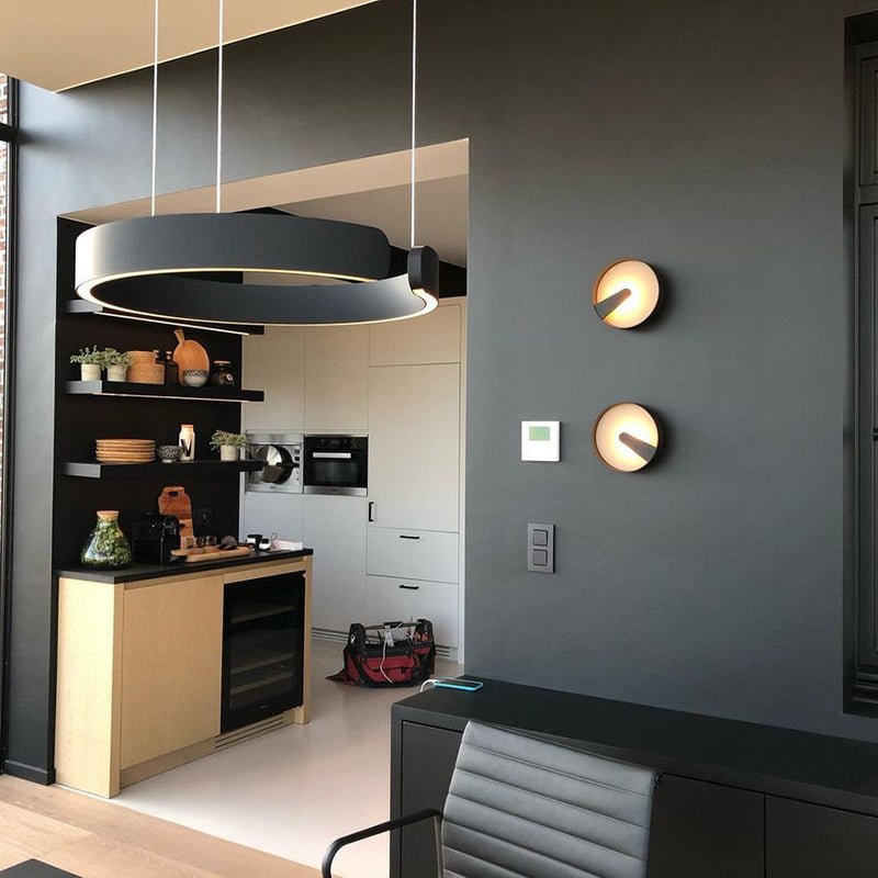 Modern Halo Ring Minimalist Dimmable LED Pendant Light
