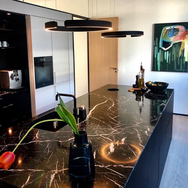 Modern Halo Ring Minimalist Dimmable LED Pendant Light