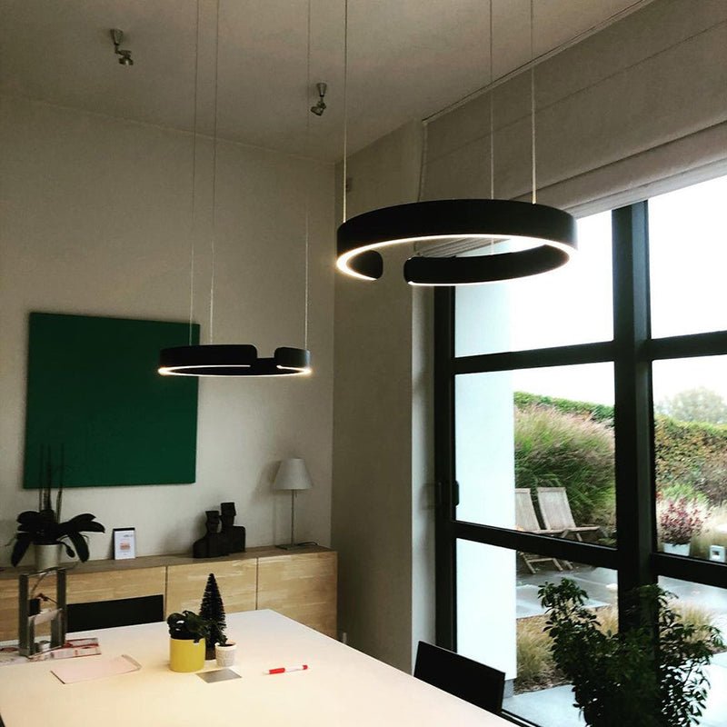 Modern Halo Ring Minimalist Dimmable LED Pendant Light