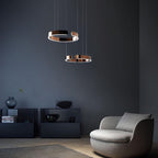 Modern Halo Ring Minimalist Dimmable LED Pendant Light