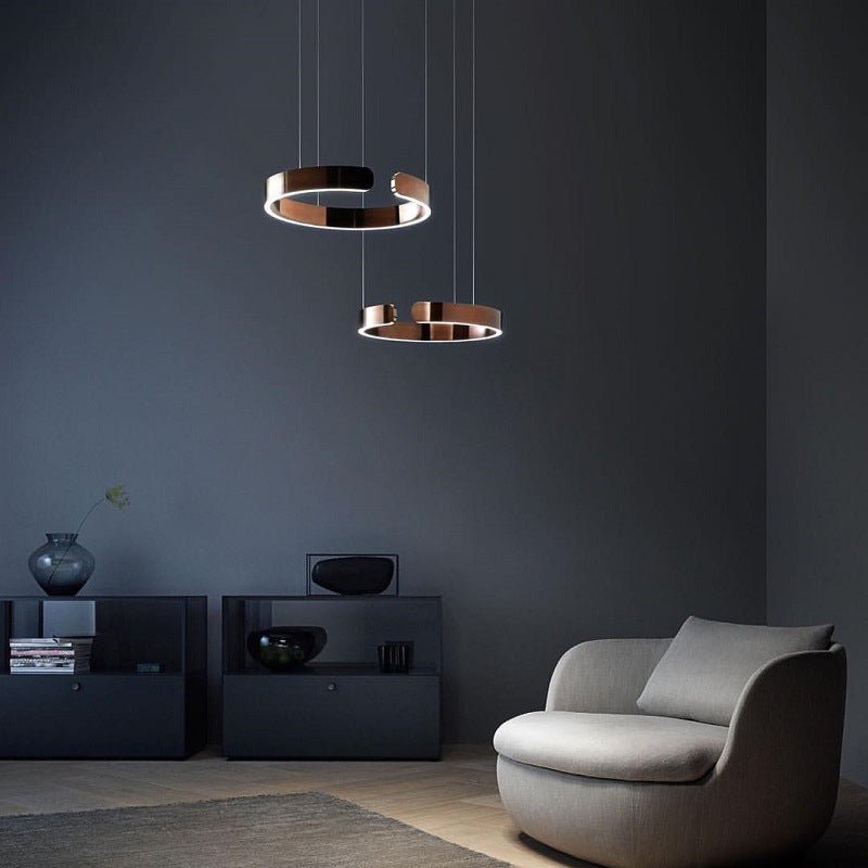 Modern Halo Ring Minimalist Dimmable LED Pendant Light
