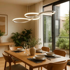 Modern Swirl Ribbon Loop Minimalist LED Pendant Light