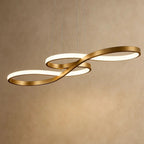 Modern Swirl Ribbon Loop Minimalist LED Pendant Light