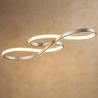 Modern Swirl Ribbon Loop Minimalist LED Pendant Light