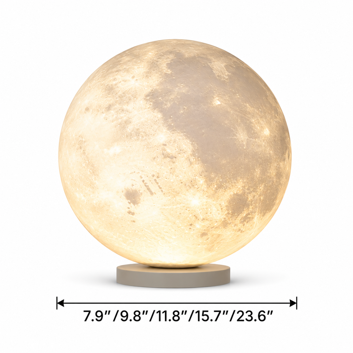 Moon Lamp LED Floor and Table Lamp 3-Color Switchable