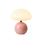 Mushroom Table Lamp Ceramic Base 3-Color Light