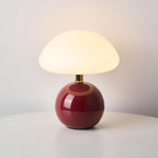 Mushroom Table Lamp Ceramic Base 3-Color Light