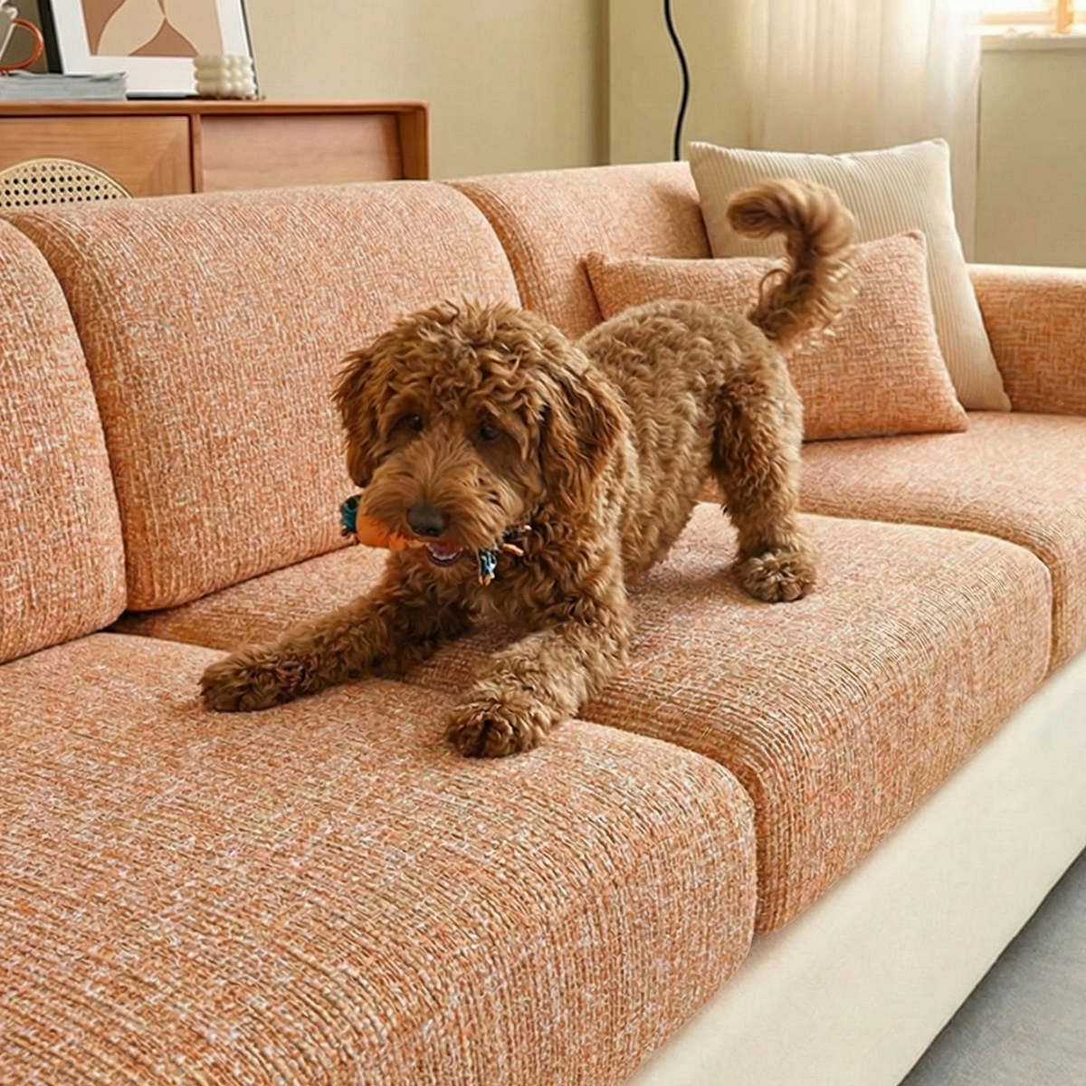 Halden | Stretch Chenille Sofa Cushion Covers