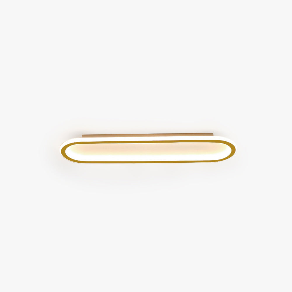 Oval LED Flush Mount Minimalist Ceiling Light