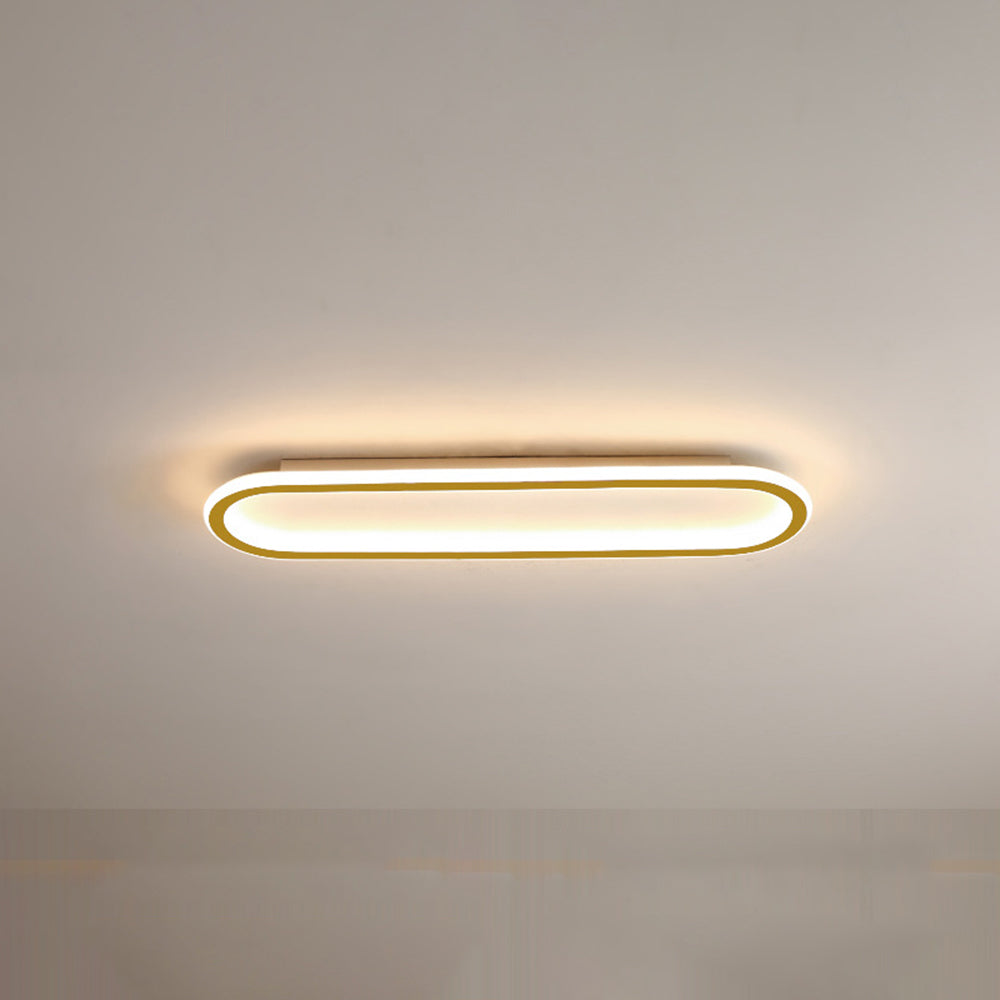 Oval LED Flush Mount Minimalist Ceiling Light