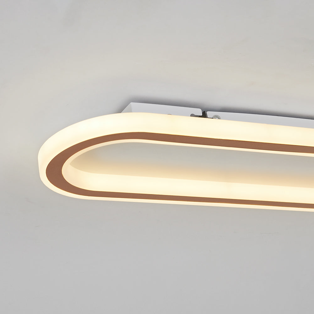 Oval LED Flush Mount Minimalist Ceiling Light