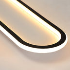 Oval LED Flush Mount Minimalist Ceiling Light