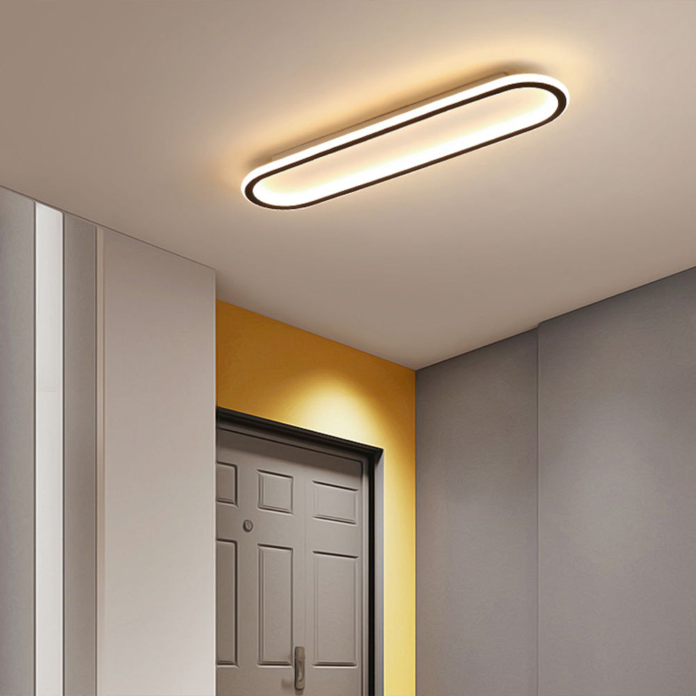 Oval LED Flush Mount Minimalist Ceiling Light