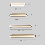 Oval LED Flush Mount Minimalist Ceiling Light