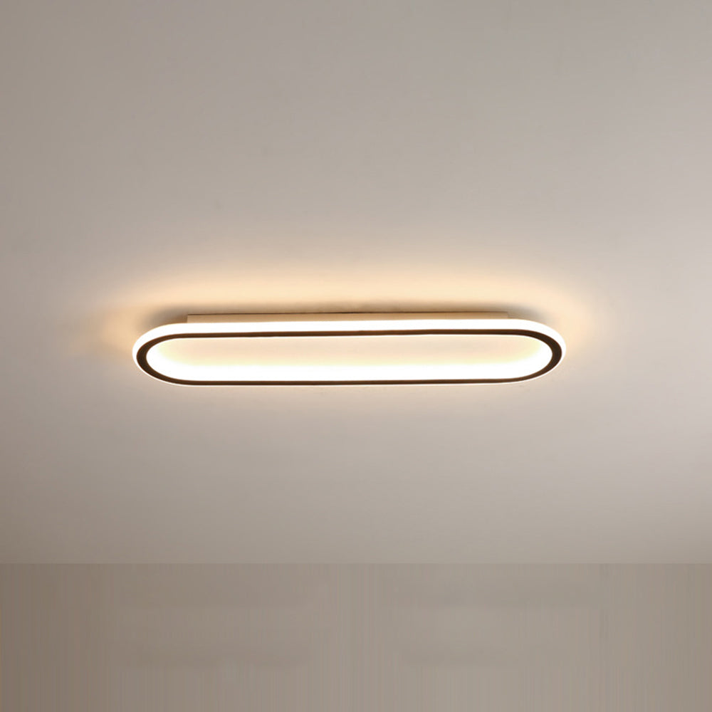 Oval LED Flush Mount Minimalist Ceiling Light