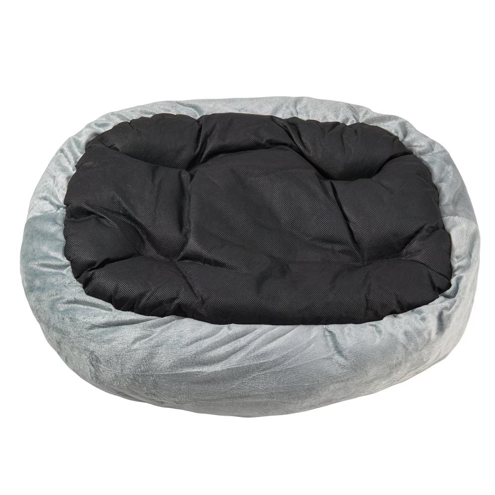 Oval Pet Bed with Bolstered Rim