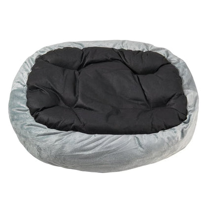 Oval Pet Bed with Bolstered Rim