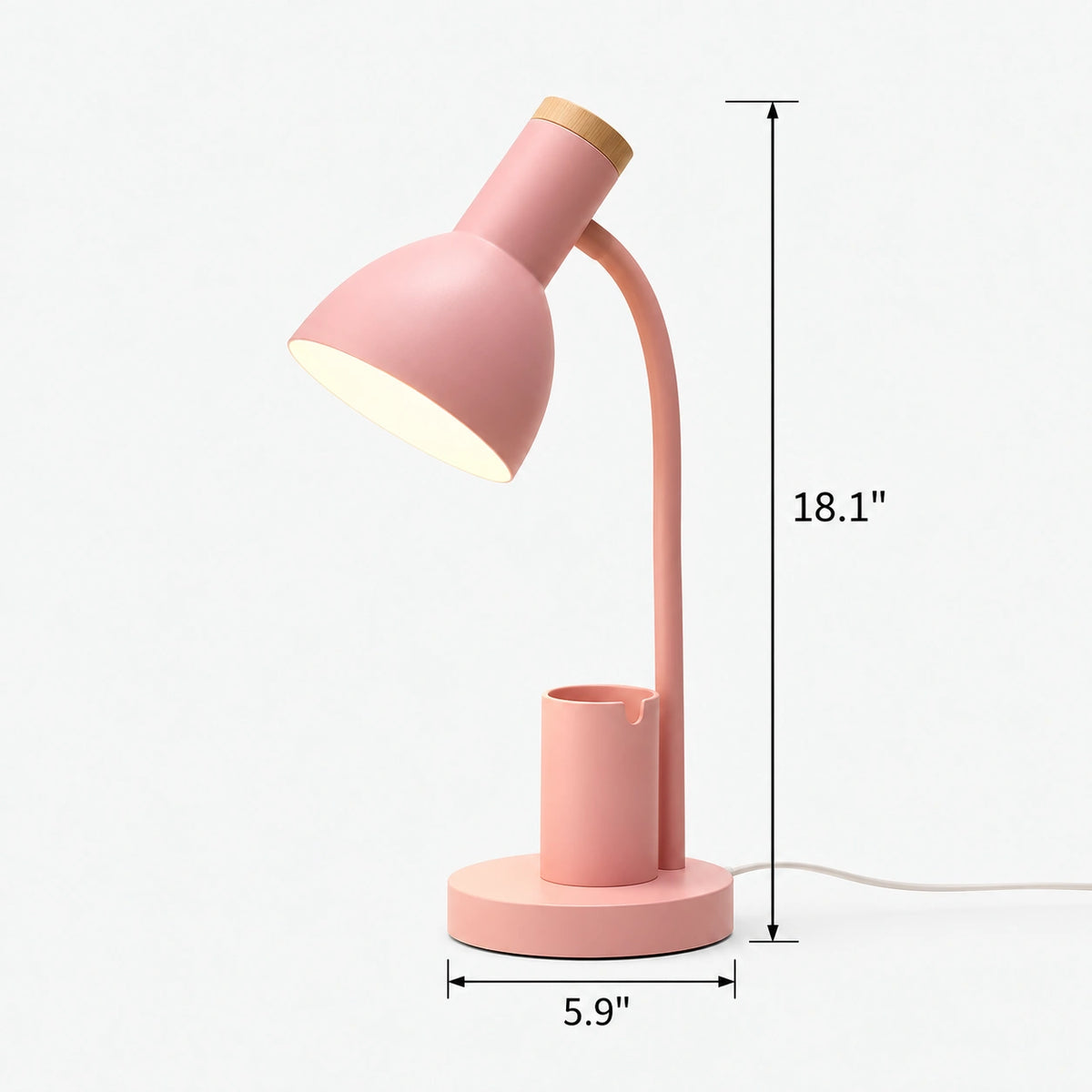 Pen Holder and Phone Stand Flexible Arm Desk Lamp