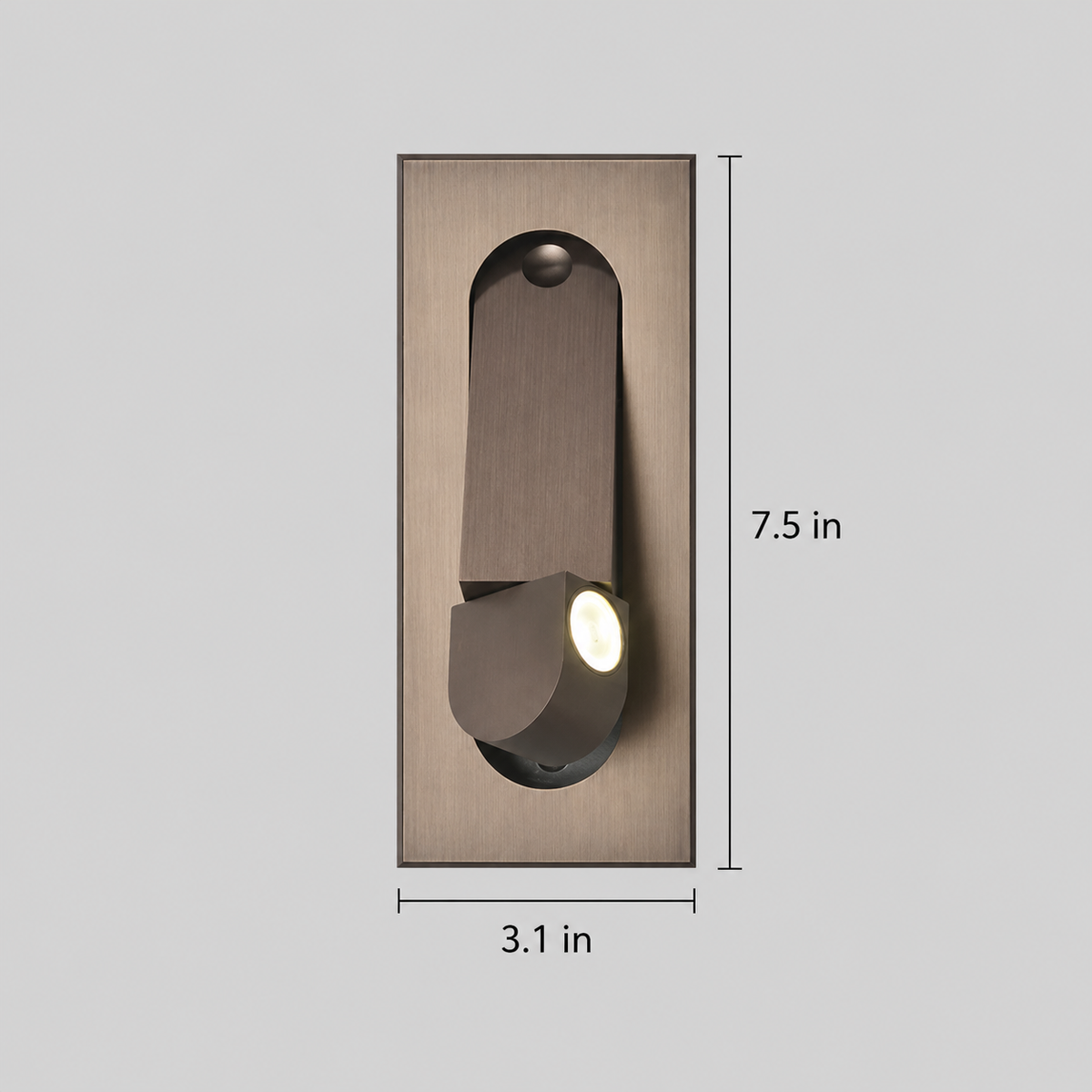 Recessed Swivel Head Reading LED Wall Sconce
