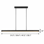 Slim Linear Modern Minimalist LED Pendant Light