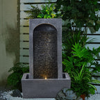 Solar-Powered Outdoor Fountain with Solar Panel