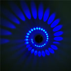 Spiral LED Wall Sconce Small Aluminum Accent Light