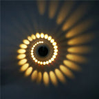 Spiral LED Wall Sconce Small Aluminum Accent Light