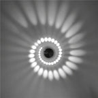 Spiral LED Wall Sconce Small Aluminum Accent Light