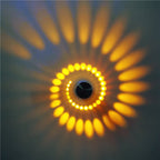 Spiral LED Wall Sconce Small Aluminum Accent Light