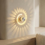Spiral LED Wall Sconce Small Aluminum Accent Light