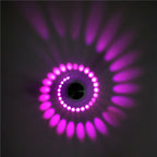 Spiral LED Wall Sconce Small Aluminum Accent Light