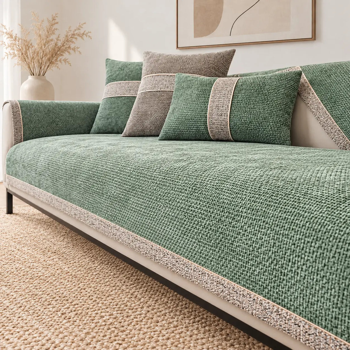Tove | Soft Chenille Anti-Slip Sofa Cover