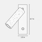 Travertine Cylinder Spot Reading LED Wall Sconce