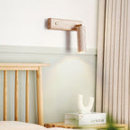 Travertine Cylinder Spot Reading LED Wall Sconce