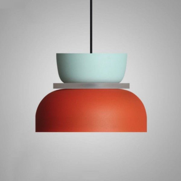 Two Tone Color Block Macaron Scandinavian Pendant Light