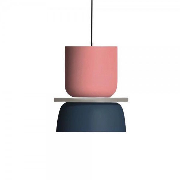Two Tone Color Block Macaron Scandinavian Pendant Light