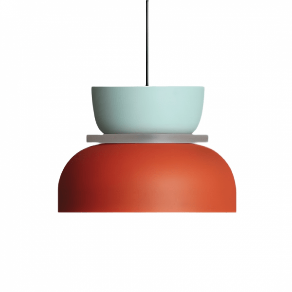 Two Tone Color Block Macaron Scandinavian Pendant Light