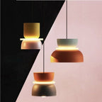 Two Tone Color Block Macaron Scandinavian Pendant Light
