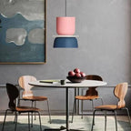 Two Tone Color Block Macaron Scandinavian Pendant Light