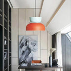 Two Tone Color Block Macaron Scandinavian Pendant Light
