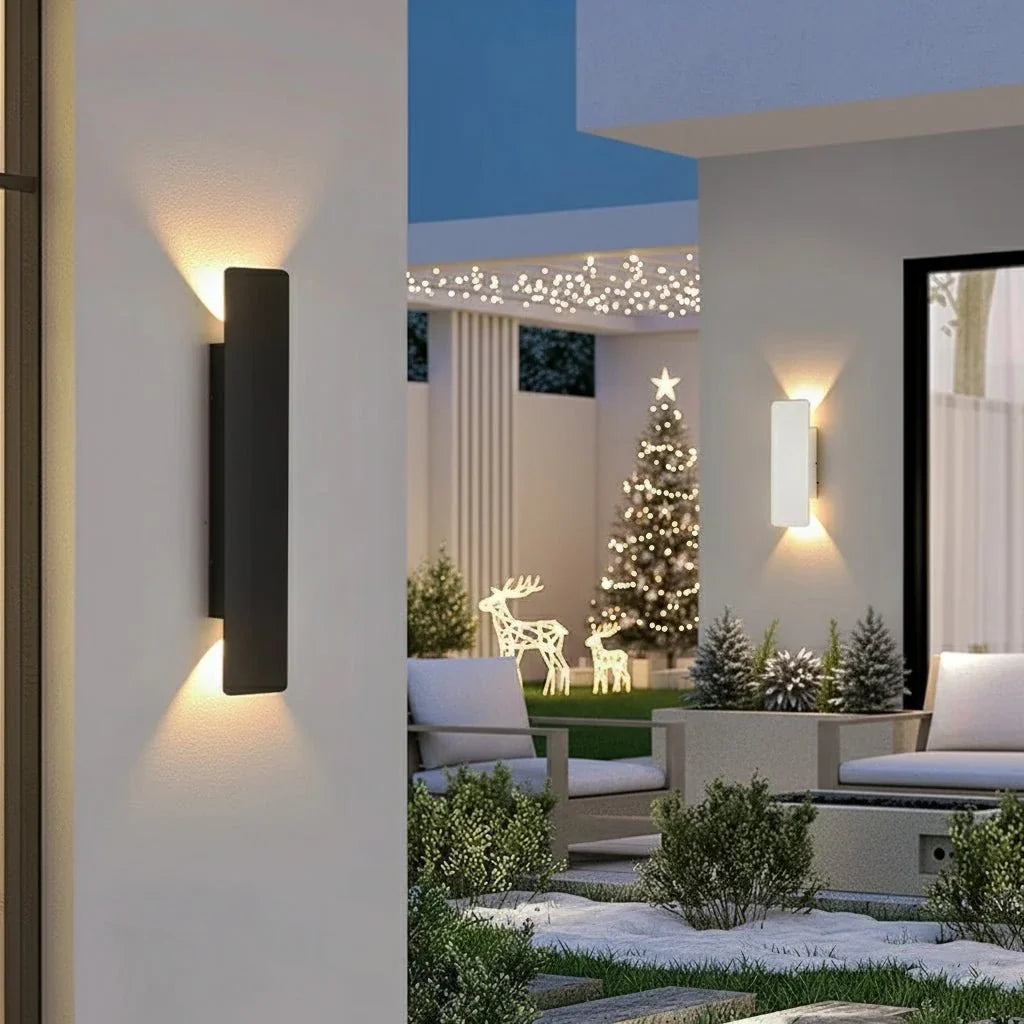 Up Down Indoor Outdoor Weatherproof Linear LED Wall Sconce