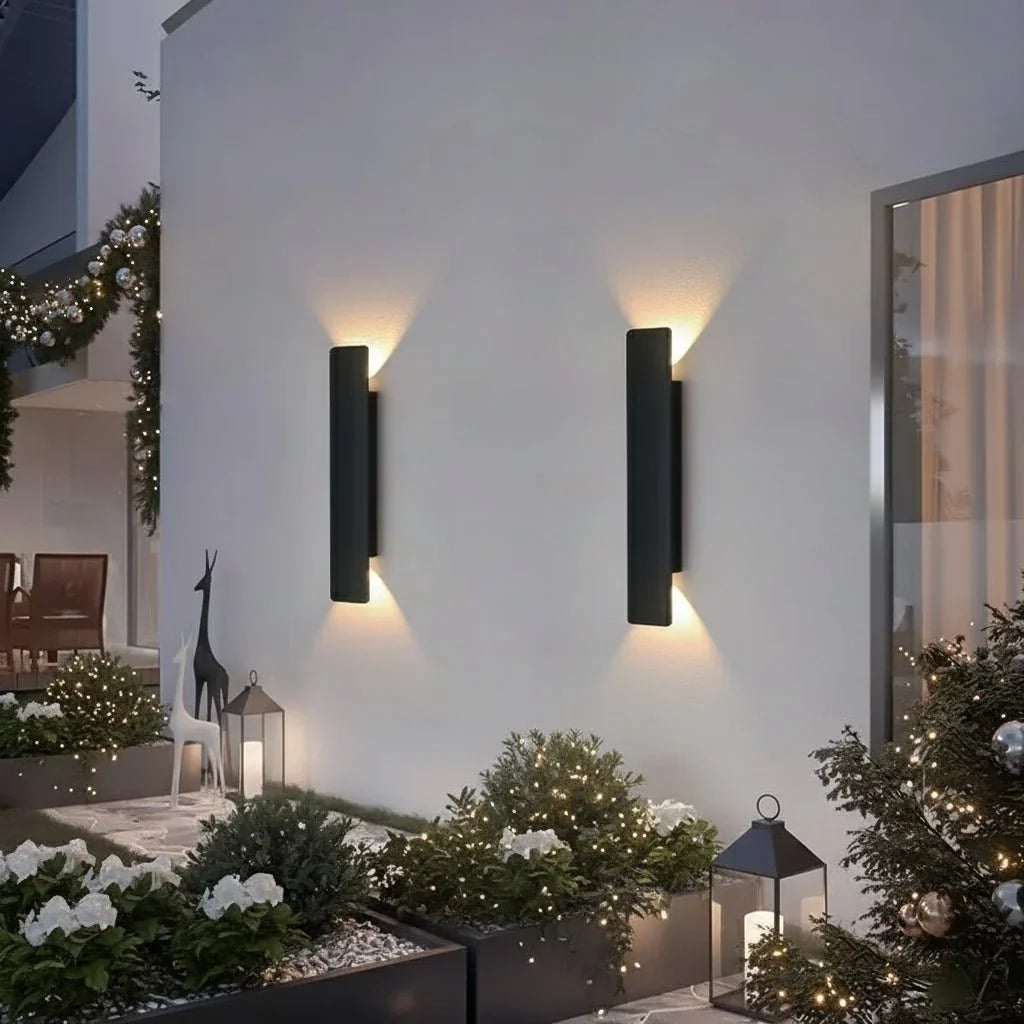 Up Down Indoor Outdoor Weatherproof Linear LED Wall Sconce