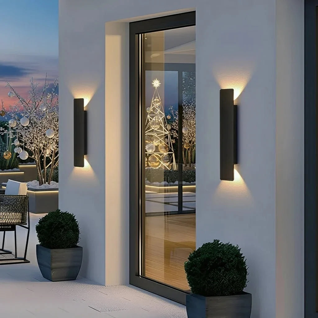 Up Down Indoor Outdoor Weatherproof Linear LED Wall Sconce