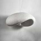 Wabi Sabi Pebble Shape Textured Resin Pendant Light